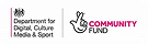 An image badge that says "Department for digital, culture media & Sport" and "Community Fund"