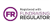 An image badge that says "Registered with fundraising regulator"